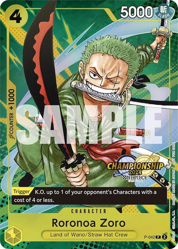 Roronoa Zoro (CS 2024 Event Pack) , Promo P-042 1