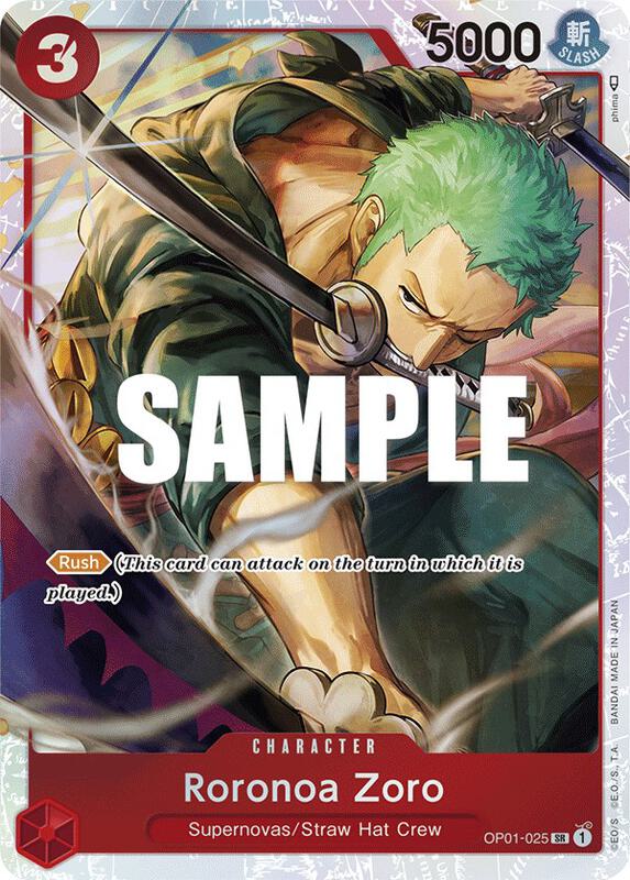 Roronoa Zoro - OP01-025 (Ultra Deck: The Three Captains) , Promo OP01-025 2