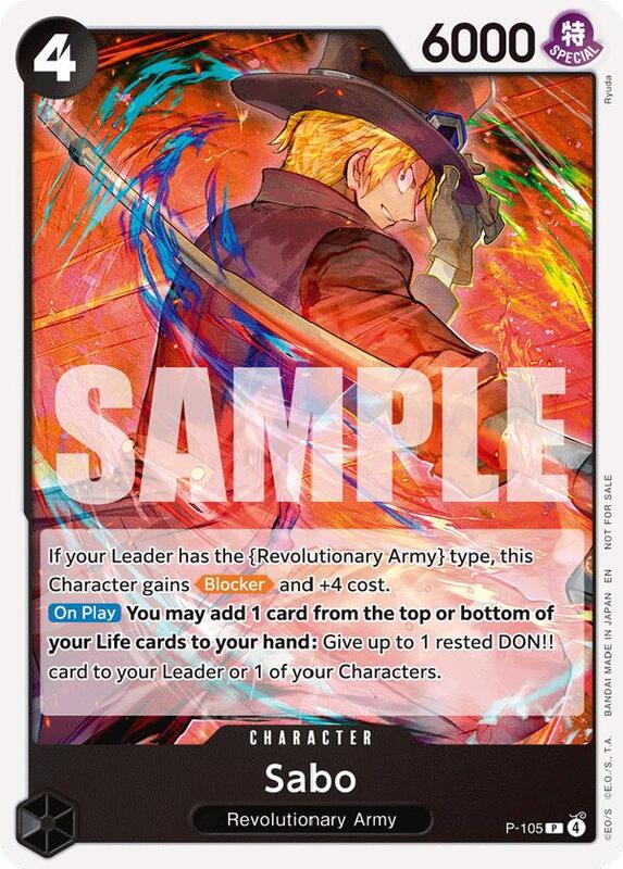 Sabo (Store Tournament 2025 Vol. 4) , Promo P-105 1