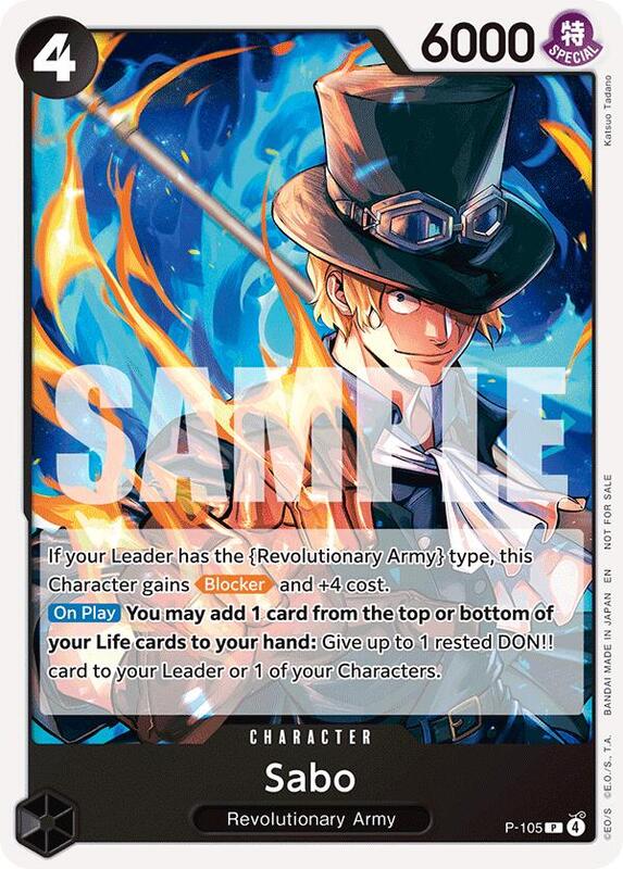 Sabo (Tournament Pack 2026 Vol. 2) , Promo P-105 2