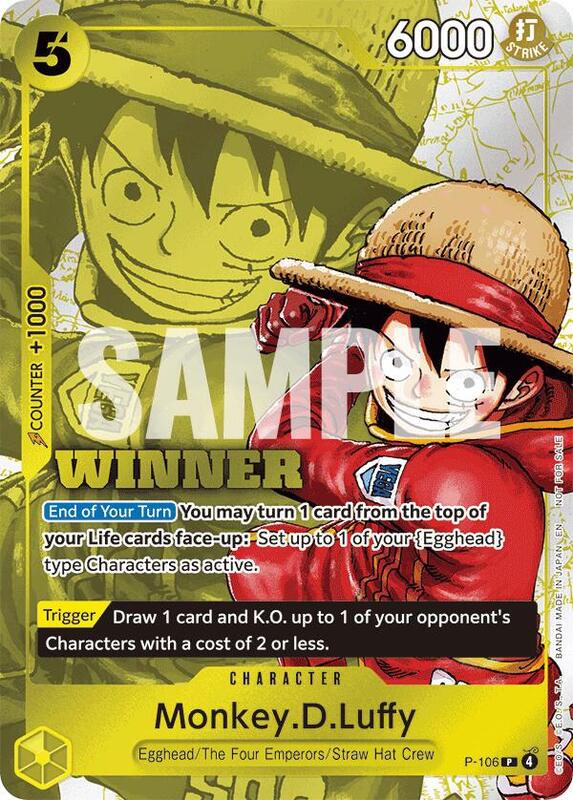 Monkey.D.Luffy (Winner Pack 2026 Vol. 2) , Promo P-106 3