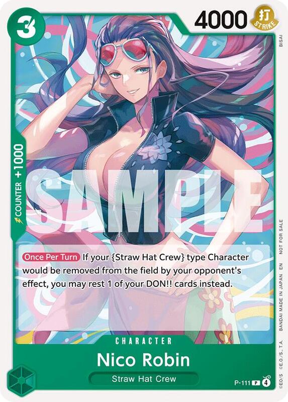 Nico Robin (Heroines Battle Pack) , Promo P-111 1