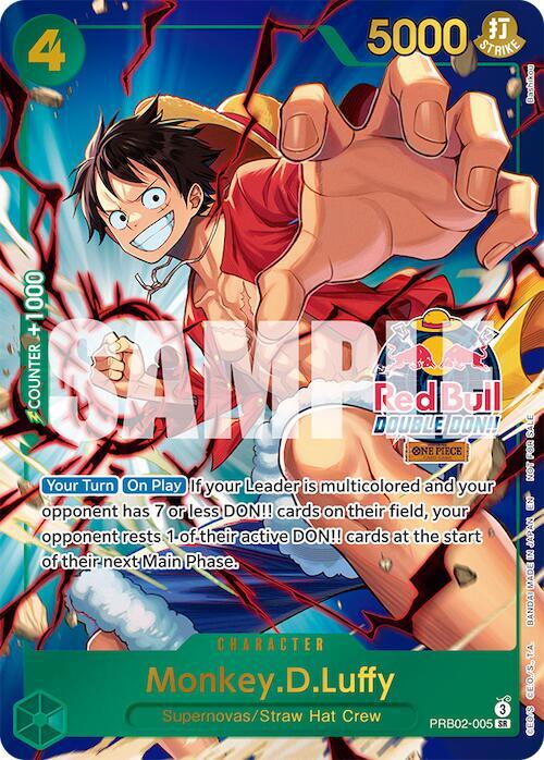 Monkey.D.Luffy (Red Bull Double Don!!) (Winner) , Promo PRB02-005 2