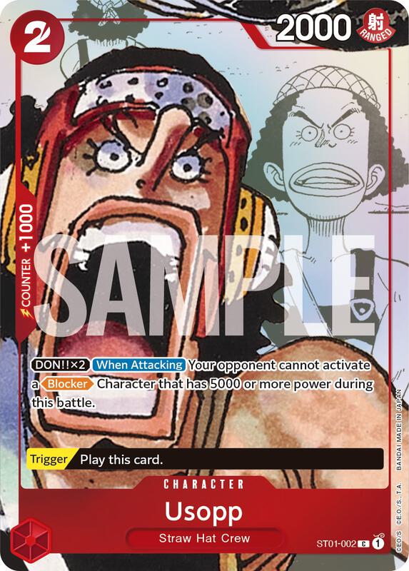 Usopp - ST01-002 (Alternate Art) , Promo ST01-002 2