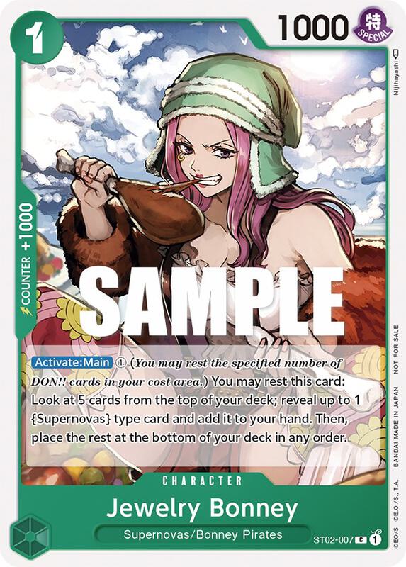 Jewelry Bonney (Tournament Pack Vol. 3) [Participant] , Promo ST02-007 2