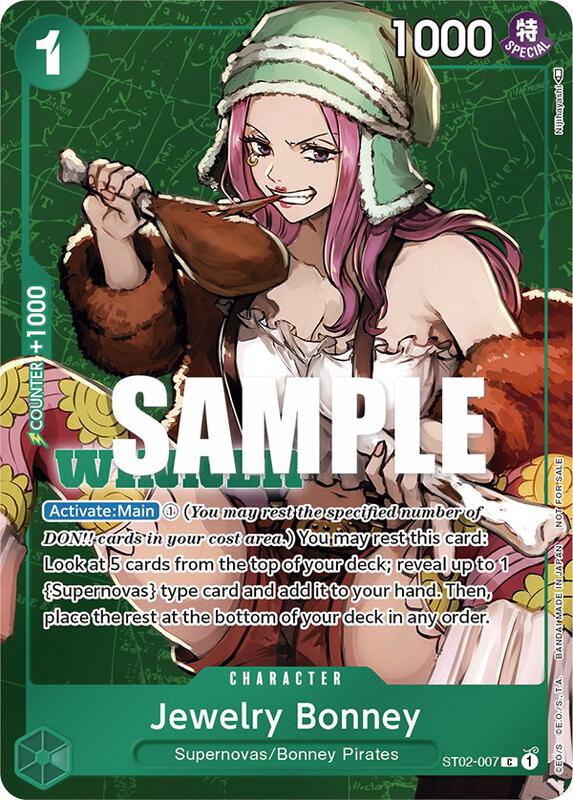 Jewelry Bonney (Tournament Pack Vol. 3) [Winner] , Promo ST02-007 3
