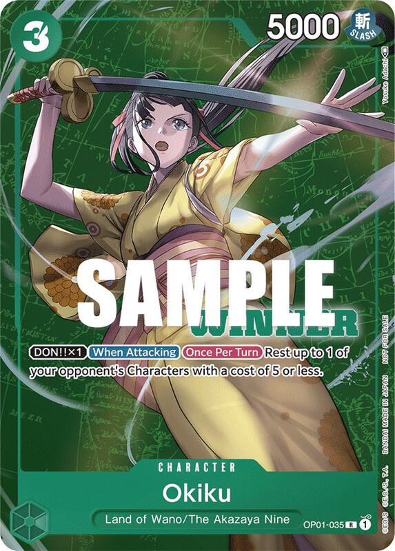 Okiku (Winner Pack Vol. 4) , Promo OP01-035 5