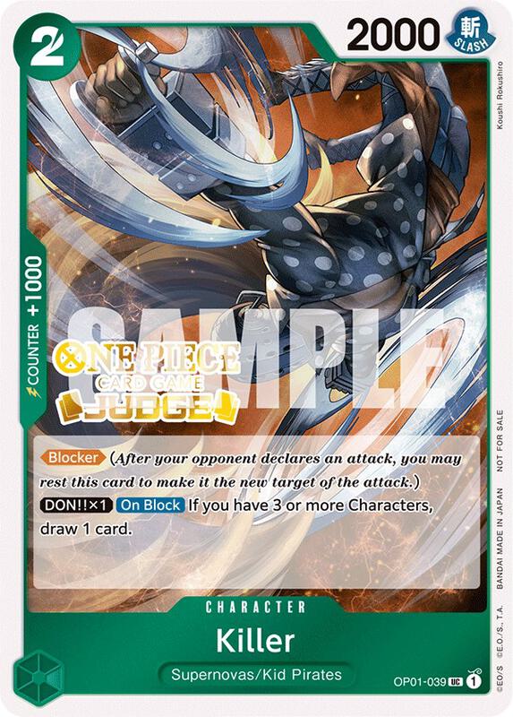 Killer (Judge Pack Vol. 3) , Promo OP01-039 1