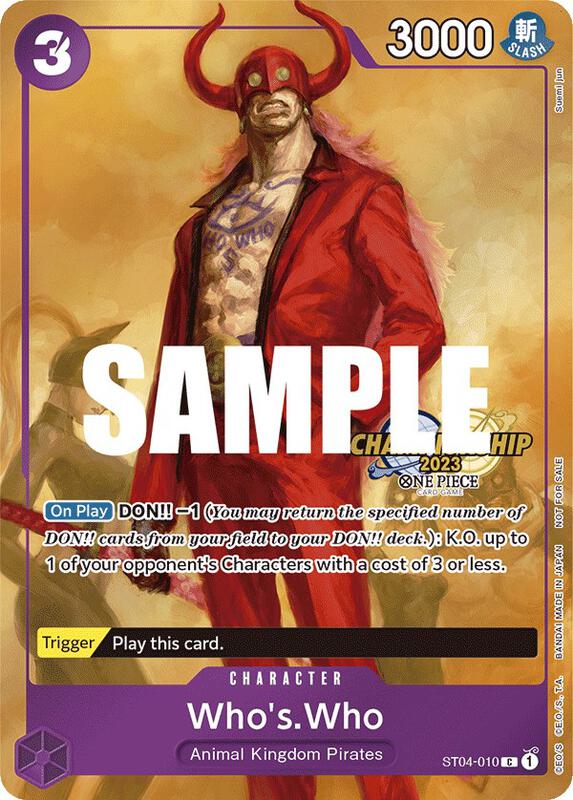 Who's.Who (CS 2023 Celebration Pack) , Promo ST04-010 1
