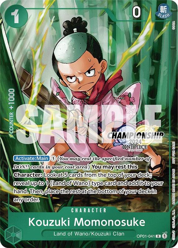 Kouzuki Momonosuke (CS 2024 Celebration Pack) , Promo OP01-041 1