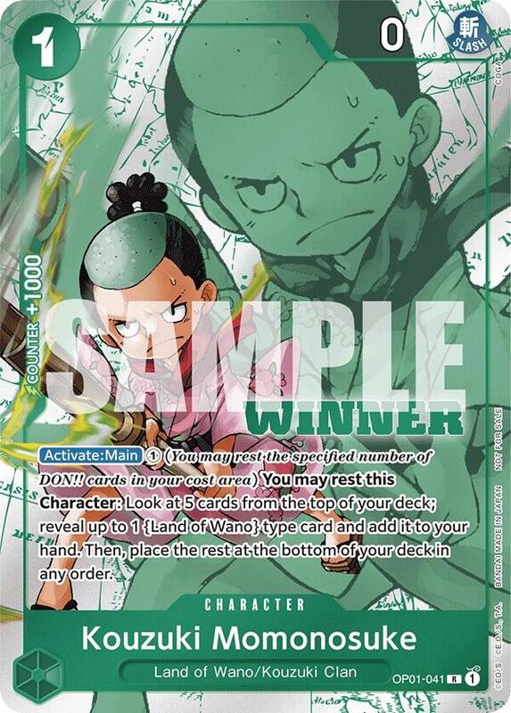 Kouzuki Momonosuke (Winner Pack Vol. 7) , Promo OP01-041 3