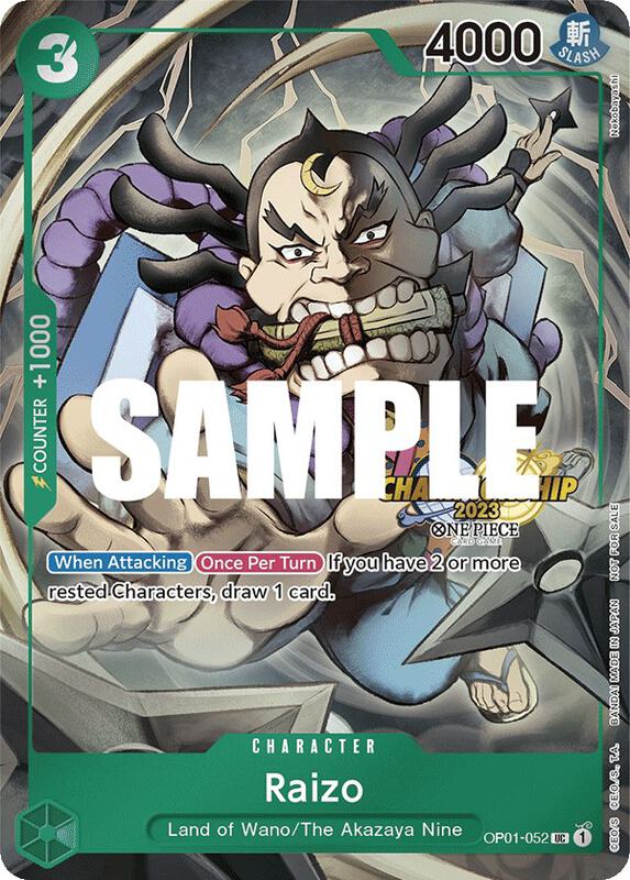 Raizo (CS 2023 Event Pack) , Promo OP01-052 1