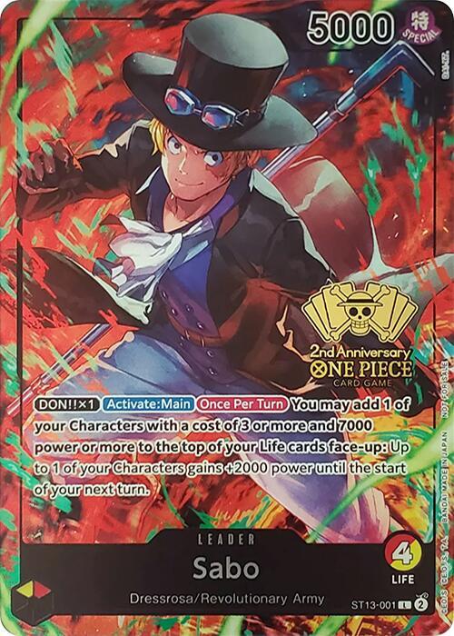 Sabo (2nd Anniversary Tournament) , Promo ST13-001 1