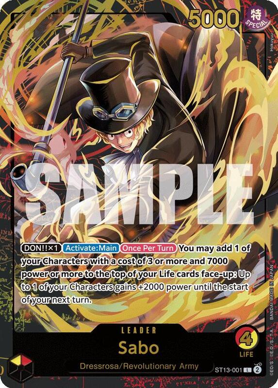Sabo (Premium Card Collection -Leader Collection-) , Promo ST13-001 2