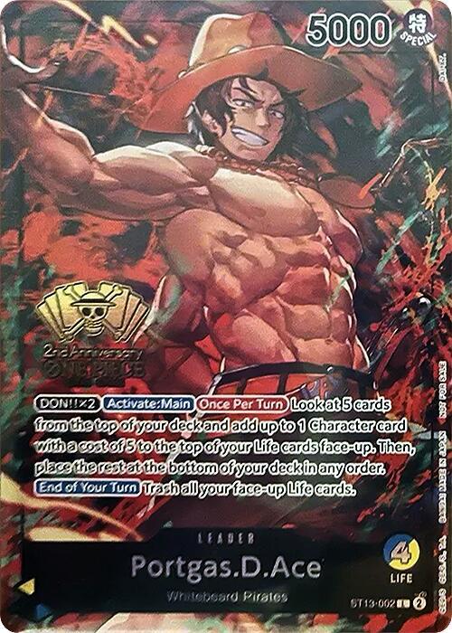 Portgas.D.Ace (2nd Anniversary Tournament) , Promo ST13-002 1