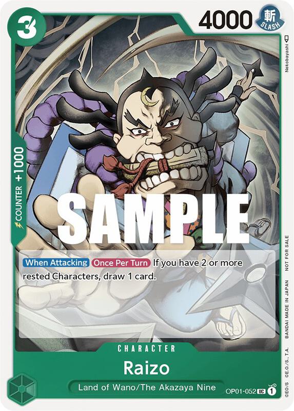 Raizo (Event Pack Vol. 2) , Promo OP01-052 2