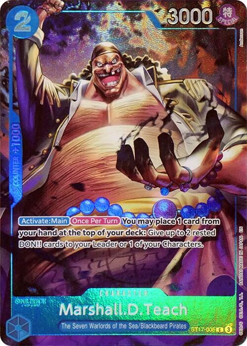 Marshall.D.Teach (Seven Warlords of the Sea Binder Set) , Promo ST17-005 2