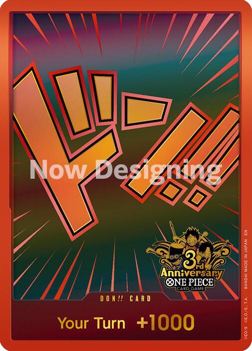 DON!! Card (Japanese Version 3rd Anniversary Set) , Promo P-DON!! 14 1