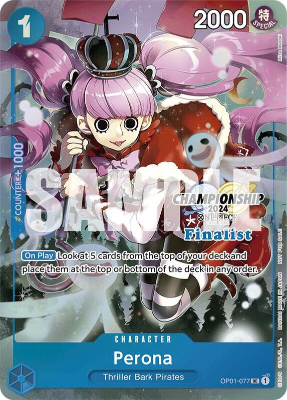 Perona (Championship 2024 Finalist Card Set) , Promo OP01-077 2