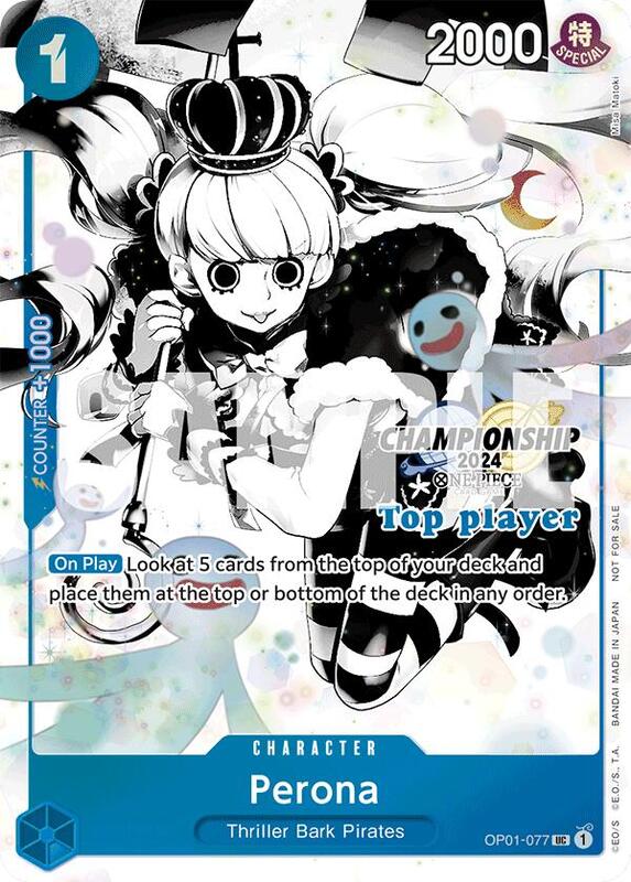 Perona (Championship 2024 Top Player Pack Vol. 2) , Promo OP01-077 3