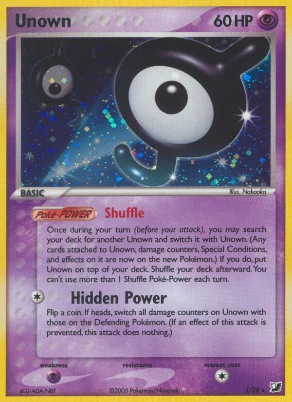 Unown - Unseen Forces SET-J