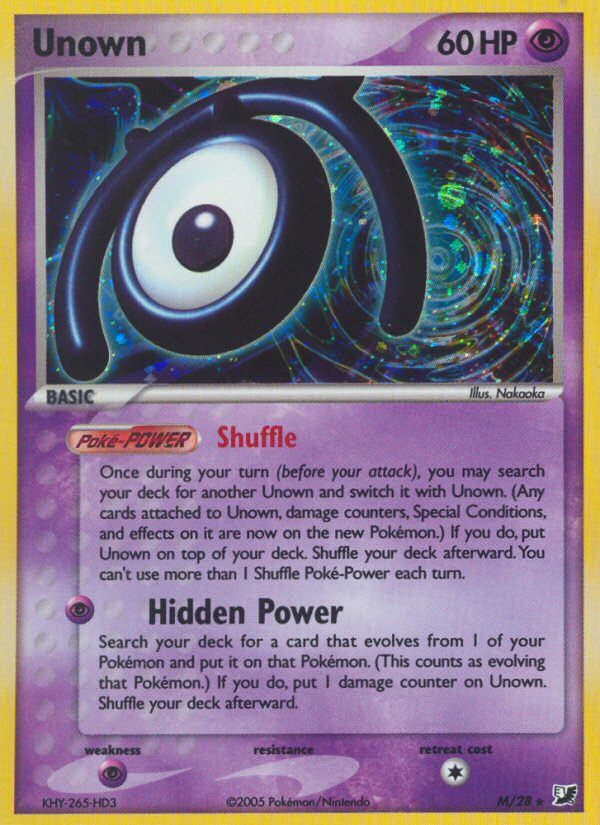 Unown - Unseen Forces SET-M