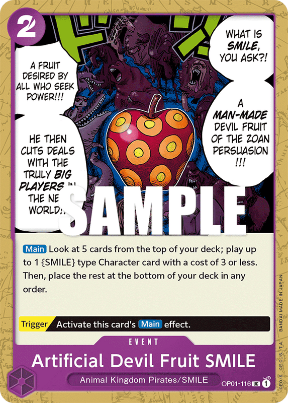 Artificial Devil Fruit SMILE OP01-116
