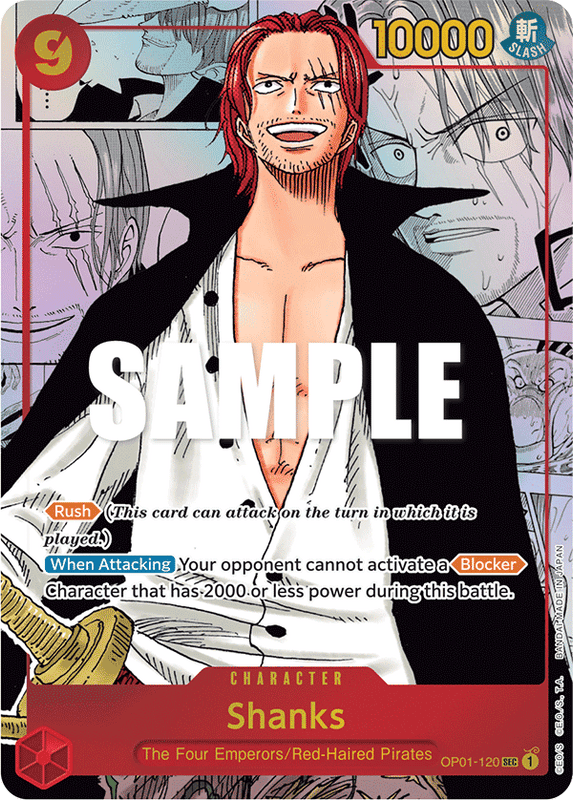 Shanks OP01-120 Manga