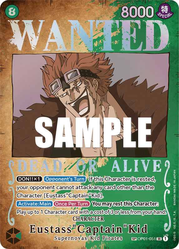 Eustass"Captain"Kid OP03 OP01-051