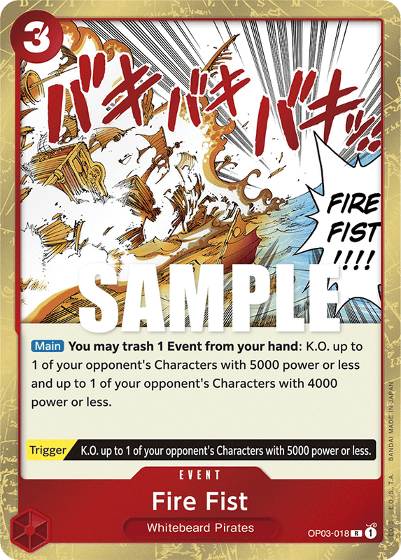 Fire Fist OP03-018