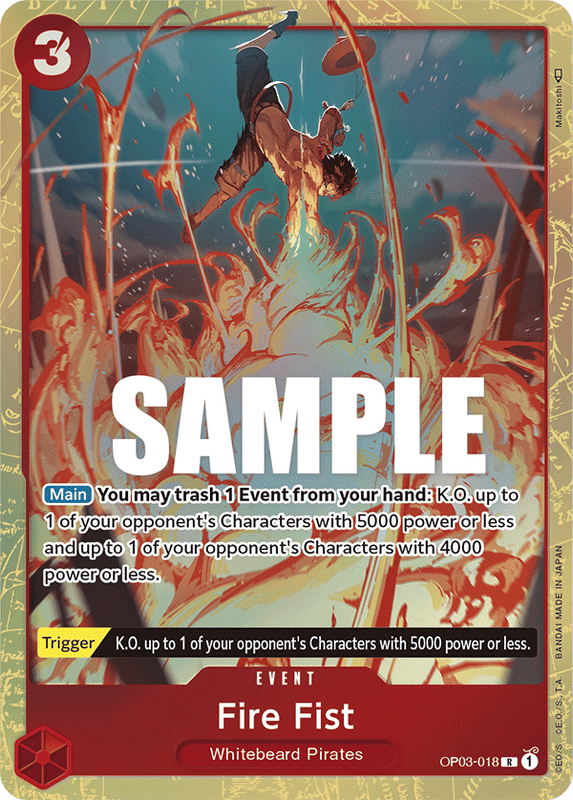 Fire Fist OP03-018 AA