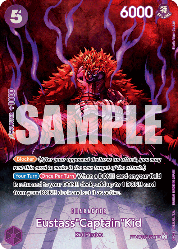 Eustass"Captain"Kid OP07 OP05-074 SP