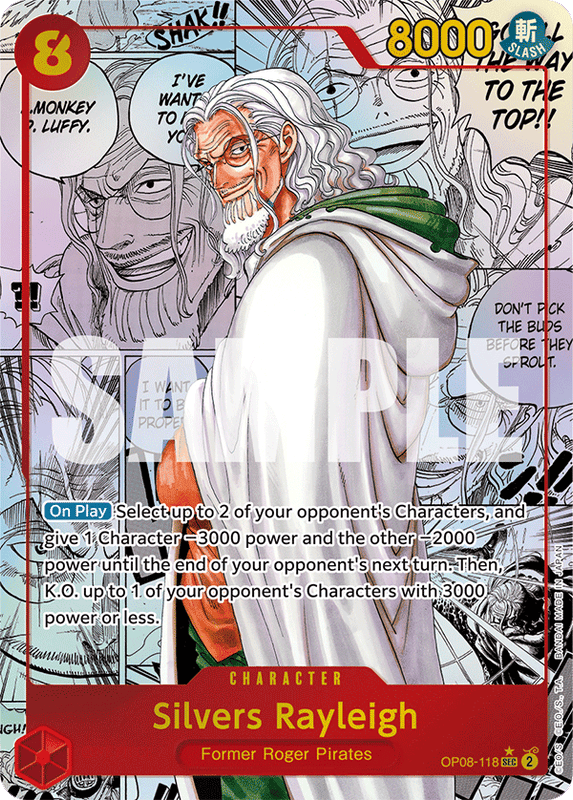 Silvers Rayleigh OP08-118 Manga