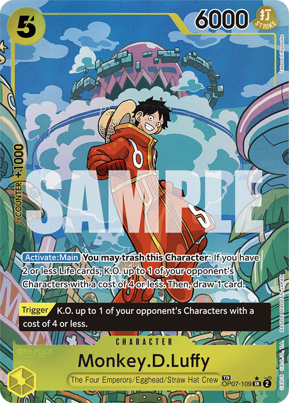 Monkey.D.Luffy OP08 OP07-109 TR