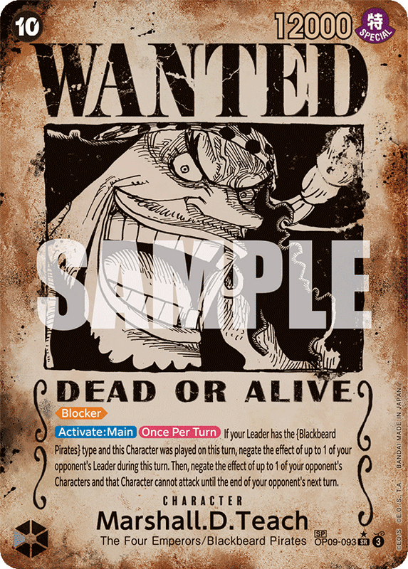Marshall.D.Teach OP09-093 SP Wanted Poster