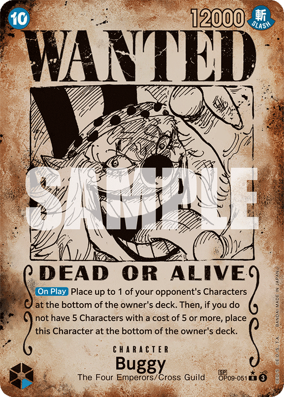 Buggy OP09-051 SP Wanted Poster