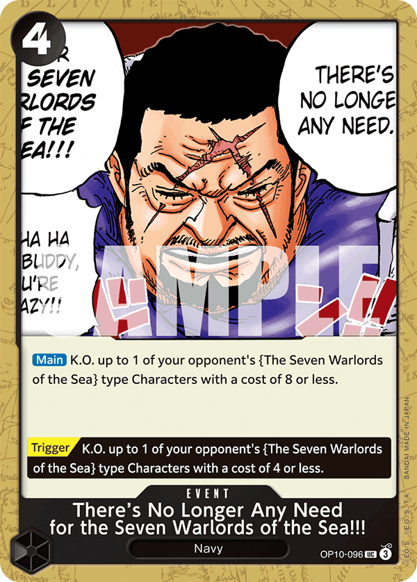 Thereâs No Longer Any Need for the Seven Warlords of the Sea!!! OP10-096