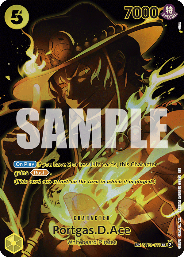 Portgas.D.Ace OP12 ST13-011 SP CARD