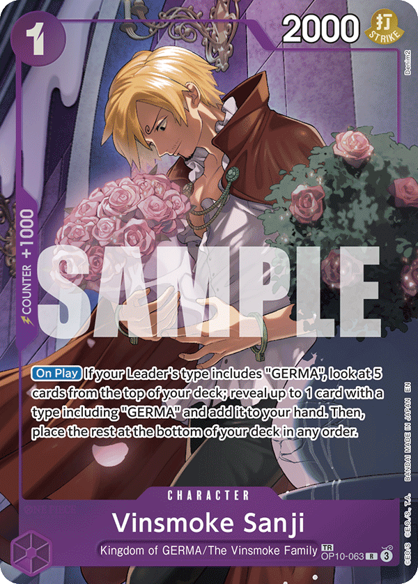 Vinsmoke Sanji OP12 OP10-063 TR
