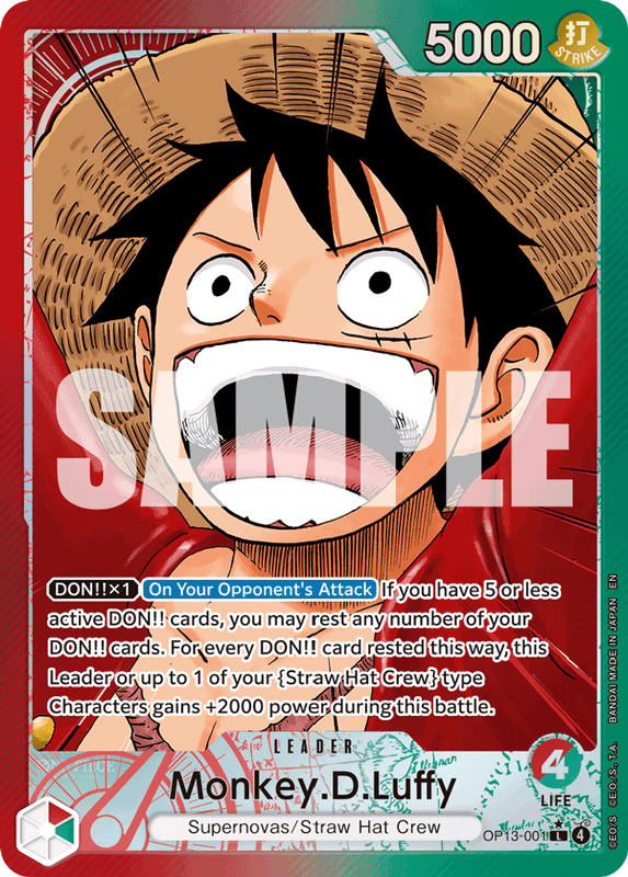 Monkey.D.Luffy OP13-001 AA