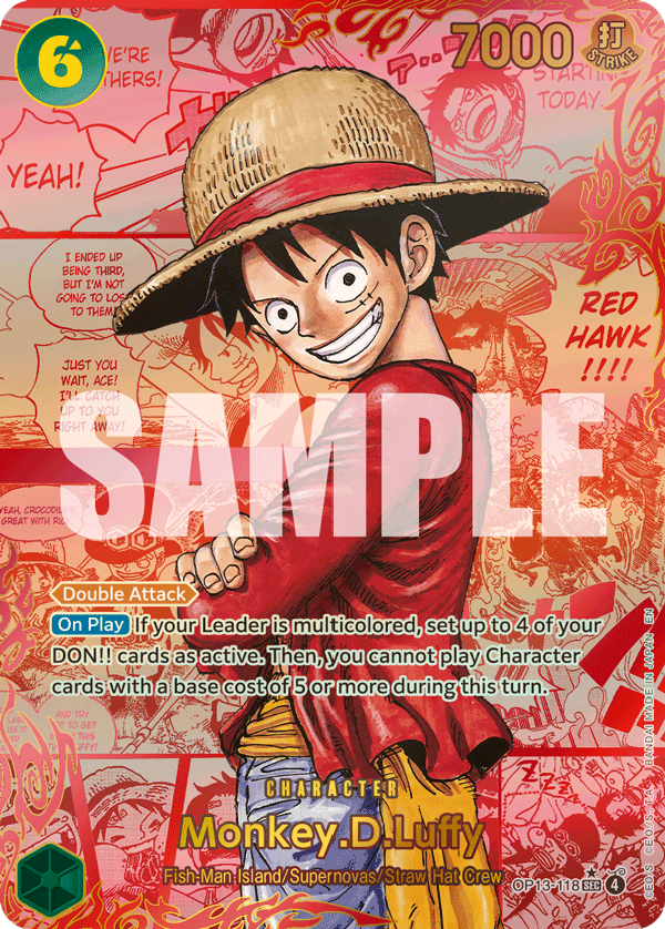 Monkey.D.Luffy OP13-118 RM Red Manga