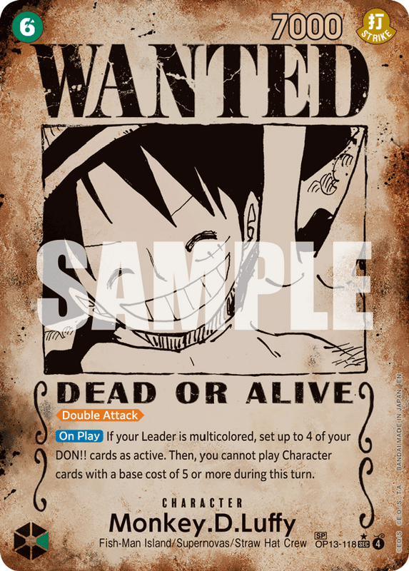 Monkey.D.Luffy OP13-118 SP W