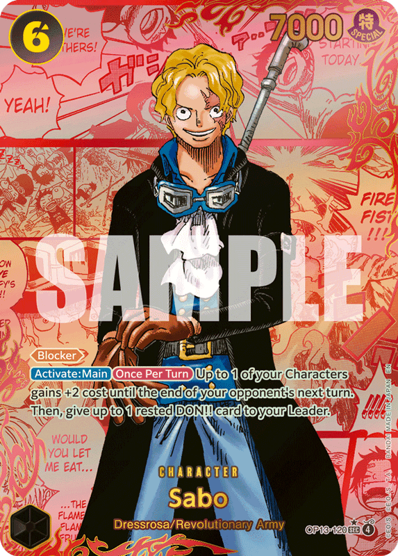 Sabo OP13-120 Red Manga
