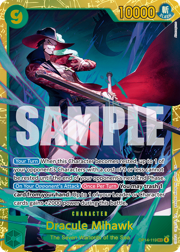 Dracule Mihawk OP14-119 SEC