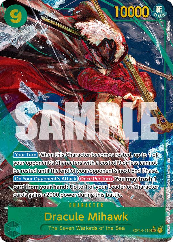 Dracule Mihawk OP14-119 AA SEC