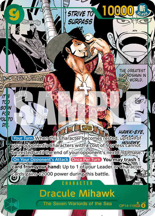 Dracule Mihawk OP14-119 Manga M