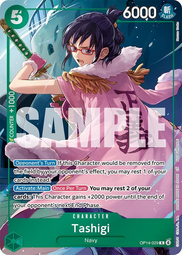Tashigi (Dash Pack)  OP14-029 FA R