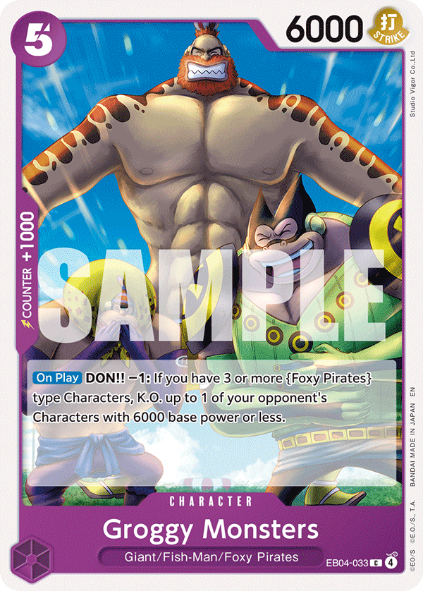 Groggy Monsters OP14-EB04 EB04-033