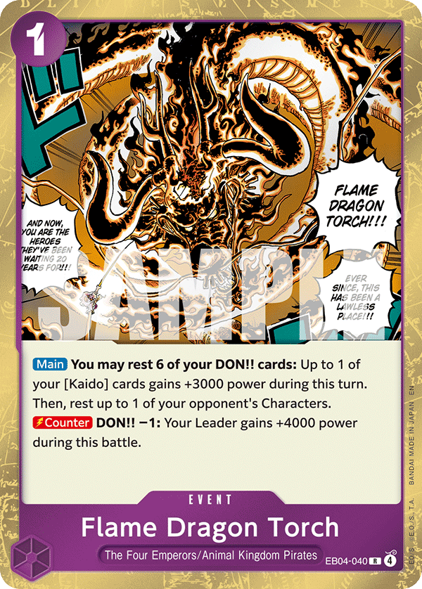 Flame Dragon Torch OP14-EB04 EB04-040