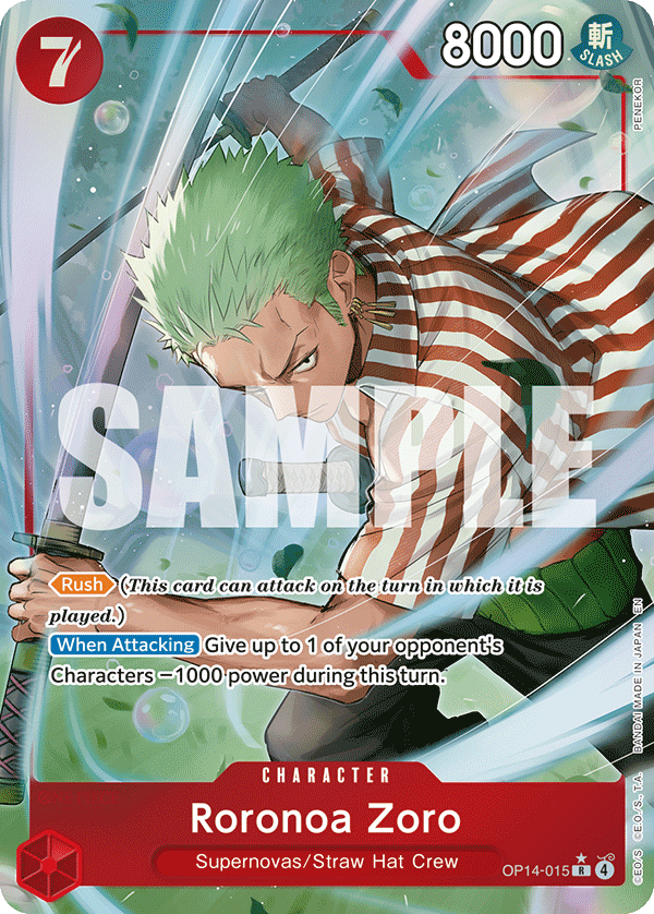 Roronoa Zoro OP14-015 AA